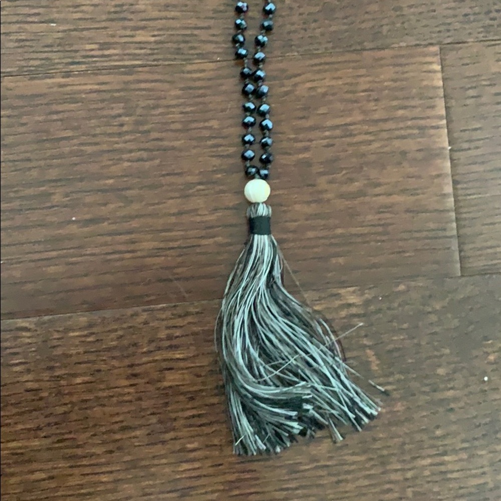 Pearl and Fringe Necklace